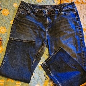 Simply Vera Vera Wang Dark Blue Straight Leg Jeans 14